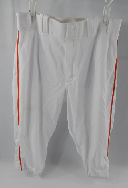 2015 Miami Marlins Derek Dietrich #32 Game Used White Pants 35-42-17 487