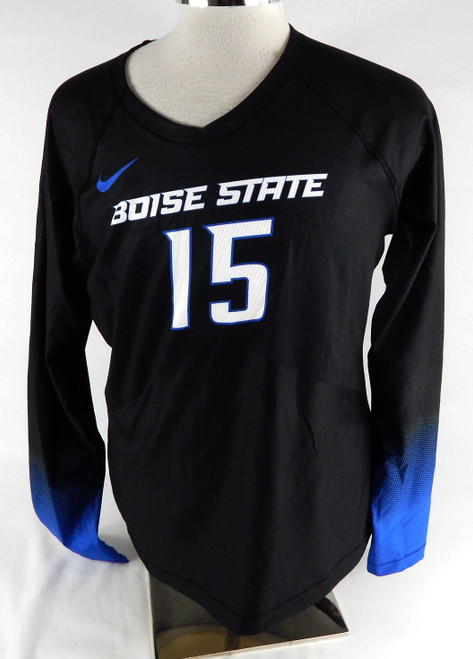 2022 Boise State Broncos #15 Game Used Black Jersey Volleyball XL 886