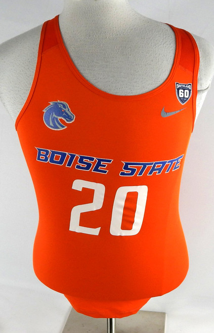2018 Boise State Broncos #20 Game Used Orange Jersey 60 P Beach Volleyball M 916