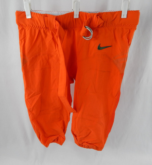 Miami Hurricanes #64 Game Used Orange Pants Football 40 840
