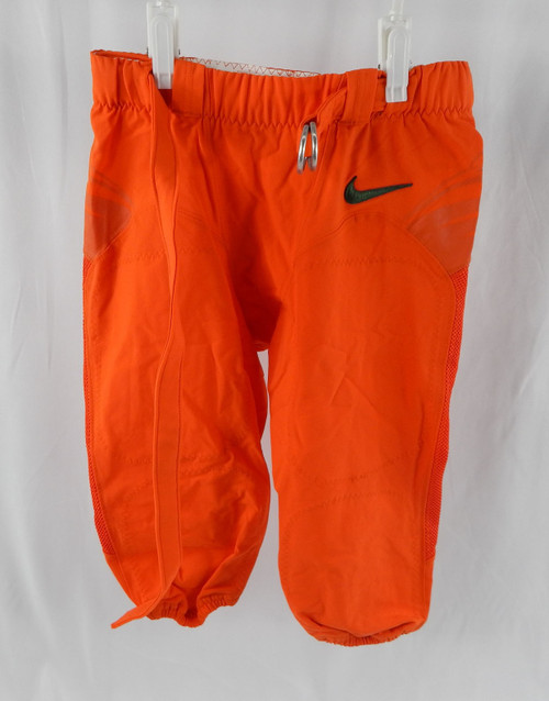 Miami Hurricanes #12 Game Used Orange Pants Football 32 845