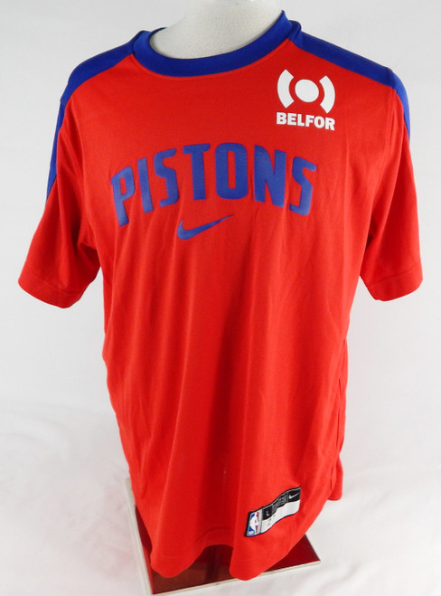 2024-25 Detroit Pistons #27 Game Issued Red Shooting Shirt L 413