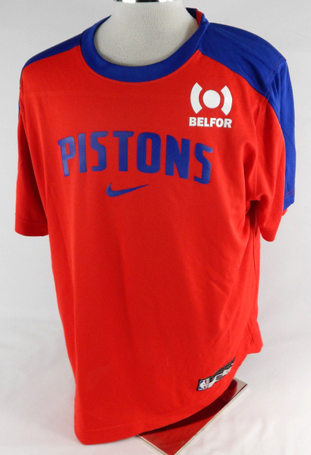 2024-25 Detroit Pistons #46 47 Game Issued Red Shooting Shirt XL 418