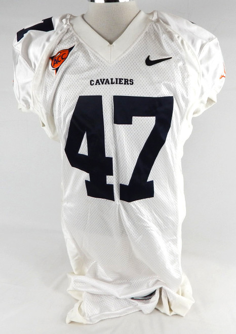 2005 Virginia Cavaliers #47 Game Used White Jersey Football NP R L 701