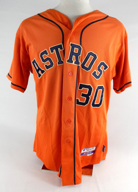 2013-17 Houston Astros #30 Game Used Orange Jersey NP Rem 46 056