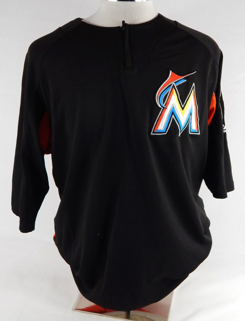 Miami Marlins Tom Koehler #34 Game Used Black Jersey Batting Practice XL 465