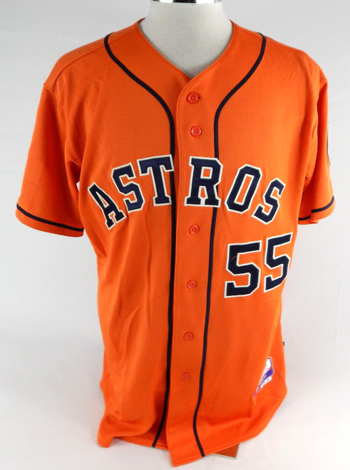 2013-17 Houston Astros #55 Game Used Orange Jersey NP Rem 46 060