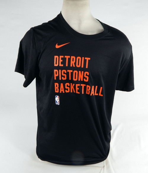 2023-24 Detroit Pistons Isaiah Livers #12 Game Used Black Training Shirt XL 13