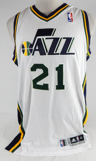 2010-11 Utah Jazz Keith McLeod #21 Game Issued White Jersey XL 196