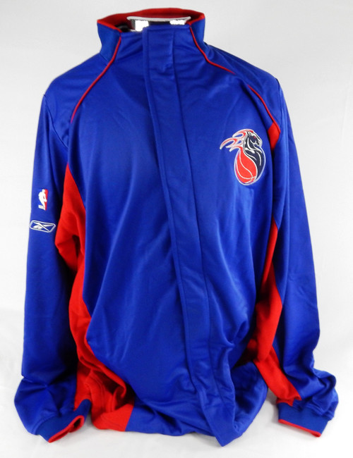 2004-05 Detroit Pistons Game Issued Blue Warm Up Jacket XL 720