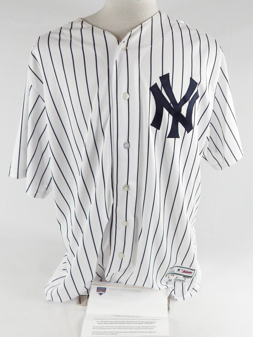 2017 New York Yankees Phil Nevin #53 Game Used White Jersey ST Opening Day 50 3