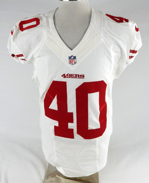2015 San Francisco 49ers Jamie Childers #40 Game Issued White Jersey 42 294