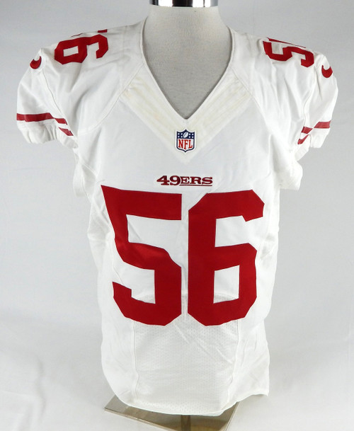 2014 San Francisco 49ers Dillon Farrell #56 Game Issued White Jersey 44 296
