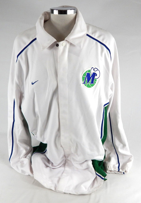 Dallas Mavericks #36 Game Used White Warm Up Jacket 3XL 223