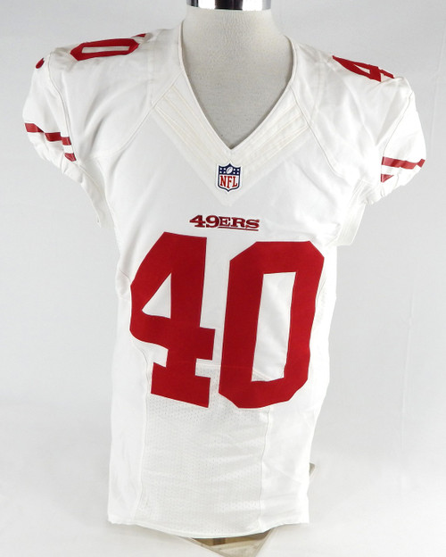2015 San Francisco 49ers #40 Game Issued White Jersey 42 369