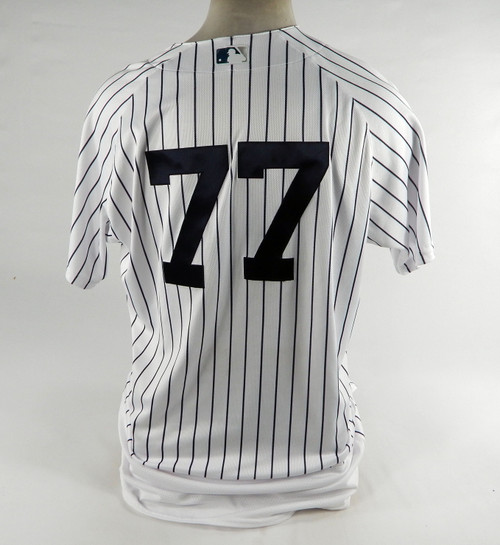 2021 New York Yankees Clint Frazier #77 Game Issued White Jersey 46 DP73626
