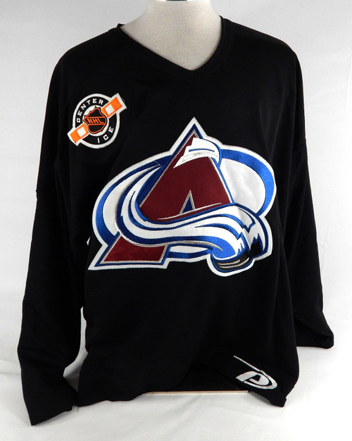 1990s Colorado Avalanche Game Used Black Practice Jersey 58 631