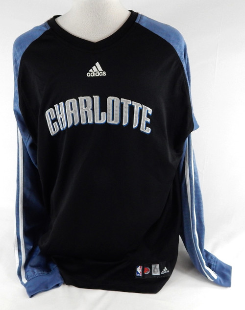 2007-08 Charlotte Bobcats Nazr Mohammed #6 Game Used Black Shooting Shirt 3XL 6