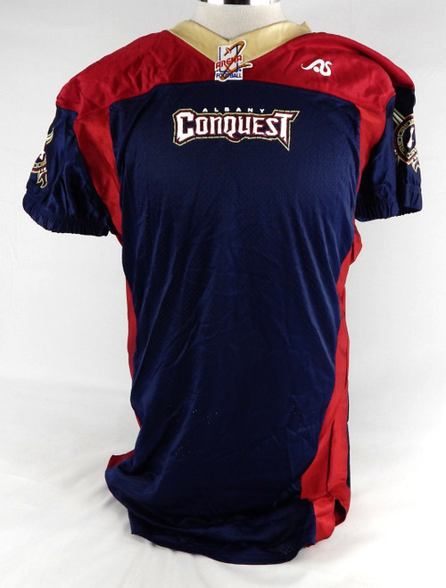 Albany Conquest Blank Game Issued Navy Jersey Arena Football XL 644