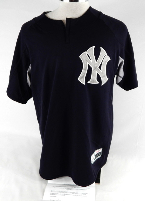 2018 New York Yankees Didi Gregorius #18 Game Issued P Used Navy Pullover Jersey
