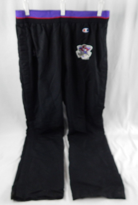 1995-96 Toronto Raptors Tony Massenburg #9 Game Used Black Warm Up Pants 42 525