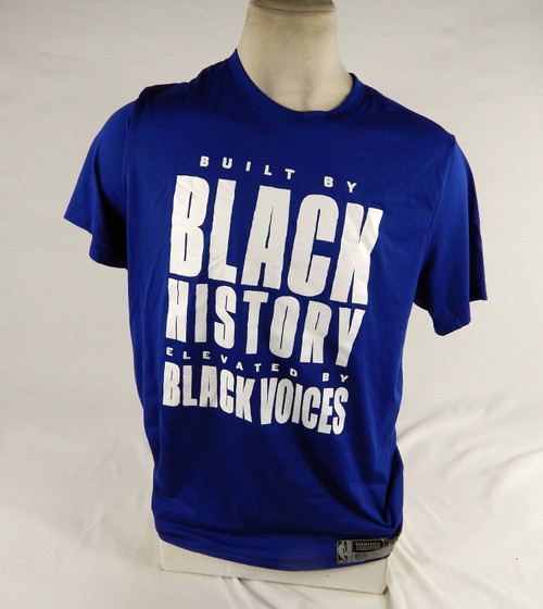 2023-24 Detroit Pistons Chimezie Metu #5 Game Used Blue Shooting Shirt BHM  69