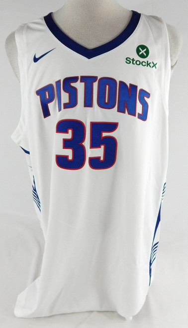 2024-25 Detroit Pistons Tolu Smith #35 Game Issued Pos Used White Jersey SL 3