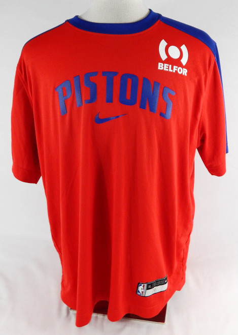 2024-25 Detroit Pistons #39 Game Used Red Shooting Shirt XL 394