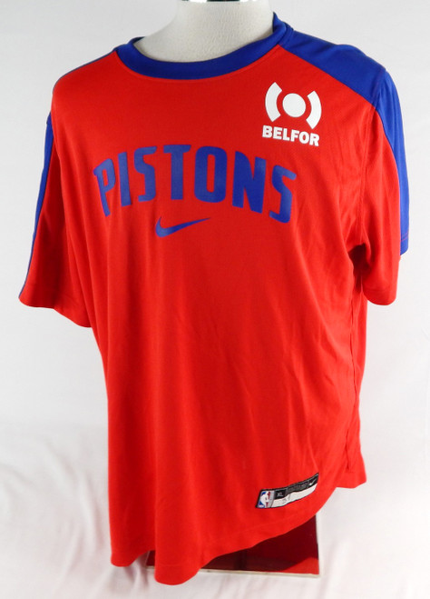 2024-25 Detroit Pistons #39 Game Used Red Shooting Shirt XL 395