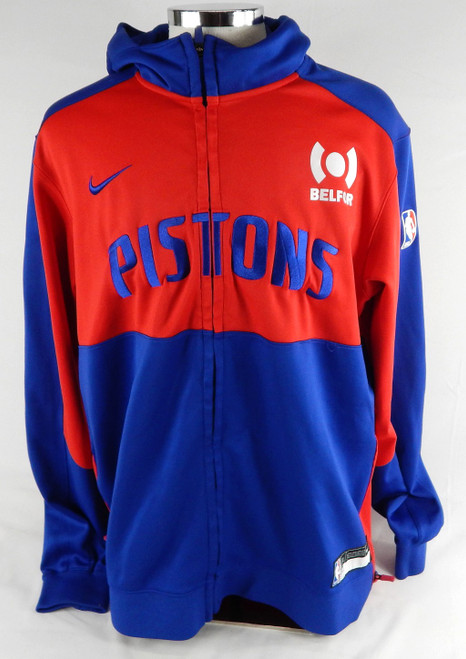 2024-25 Detroit Pistons Paul Reed #7 Game Used Red Warm Up Jacket XL 397