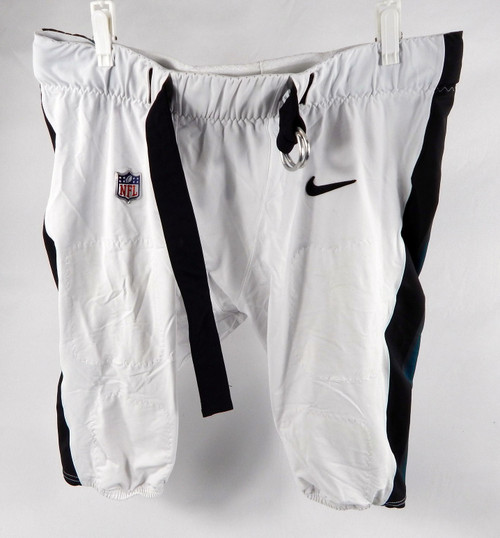 2023 Philadelphia Eagles Tyler Steen #56 Game Used White Football Pants 44 03471