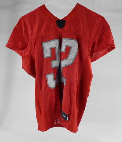 2017 Detroit Lions Tavon Wilson #32 Game Used Red Practice Jersey 44 237