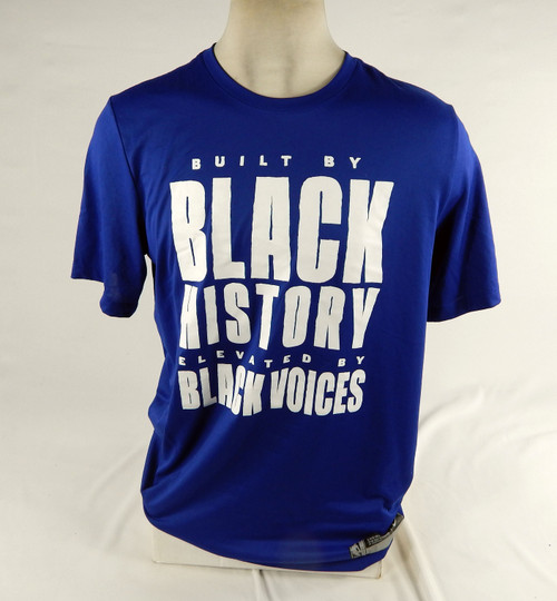 2023-24 Detroit Pistons James Wiseman #13 Game Used Blue Shooting Shirt BHM XL 1