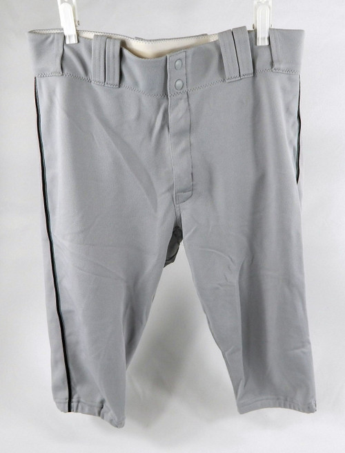 2016 Miami Marlins Perry Hill #7 Game Used Grey Baseball Pants Size 35 DP103087