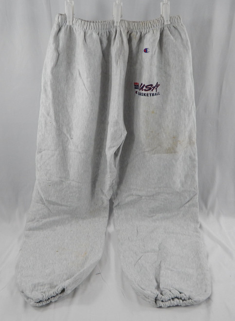 1992 Team USA Basketball Game Issued Grey Travel Pants XXL 320