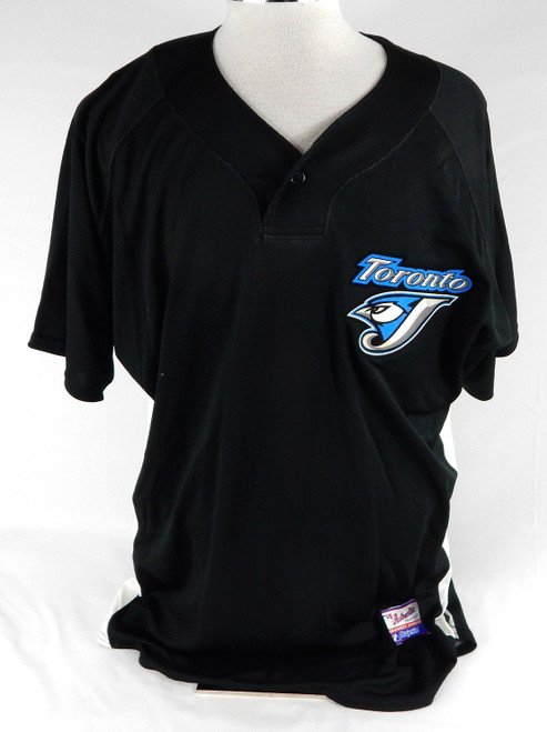 2004-06 Toronto Blue Jays Blank Game Issued Black Jersey ST BP 48 658