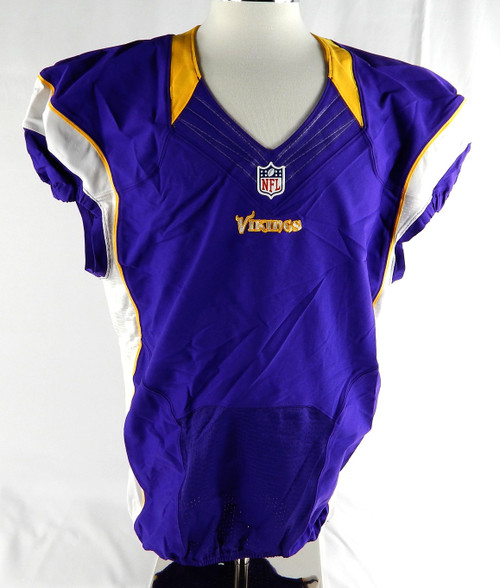 2012 Minnesota Vikings Blank Game Issued Purple Jersey 48 DP85877