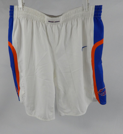 2018-19 Boise State Broncos #1 Game Used White Shorts Basketball L 450