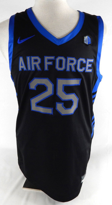 2023-24 Air Force Falcons #25 Game Issued Pos Used Black Jersey Basketball L 299