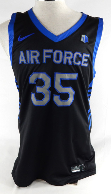 2023-24 Air Force Falcons #35 Game Issued Pos Used Black Jersey Basketball L 301