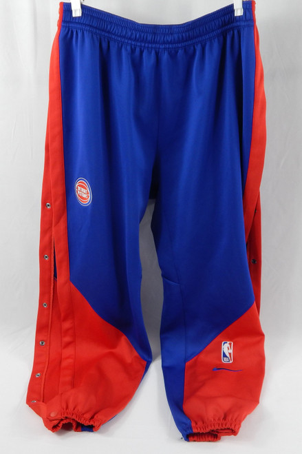 2024-25 Detroit Pistons Game Issued Blue Warm Up Pants XL 371
