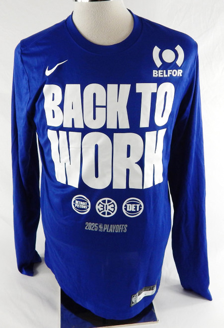 2024-25 Detroit Pistons Tobias Harris #12 Game Used Blue Shirt NBA Playoffs L 64