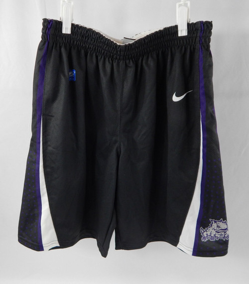 2013-14 Texas Christian TCU  Frogs Game Issued Black Shorts Basketball M 510