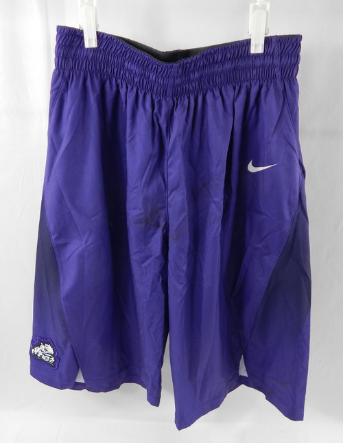 2015-16 Texas Christian TCU  Frogs Game Issued Purple Shorts Basketball LT 520