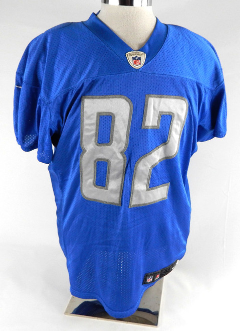2017 Detroit Lions #82 Game Used Blue Practice Jersey 48 942