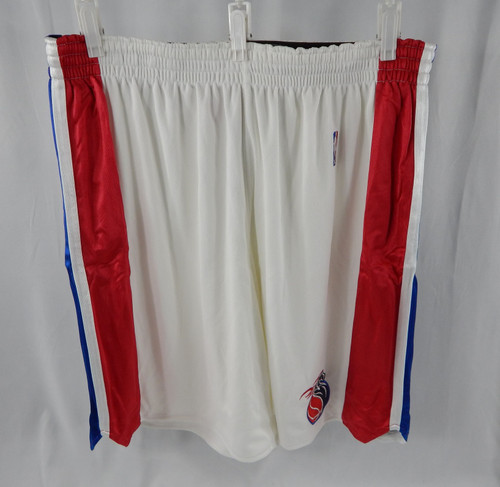 2003-04 Detroit Pistons Game Issued White Shorts 46+2 307