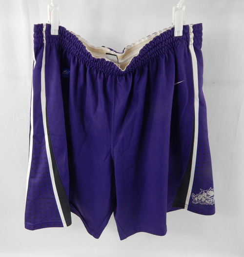 2012-13 Texas Christian TCU  Frogs #21 Game Issued Purple Shorts Basketball XL 7