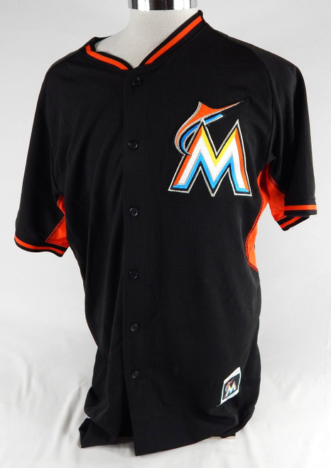 2014-16 Miami Marlins Matt Juengel #24 Game Used Black Jersey ST BP 46 178