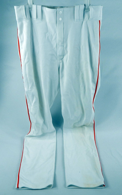 2015 Miami Marlins James Othman #82 Game Used White Pants 34-40-33 341