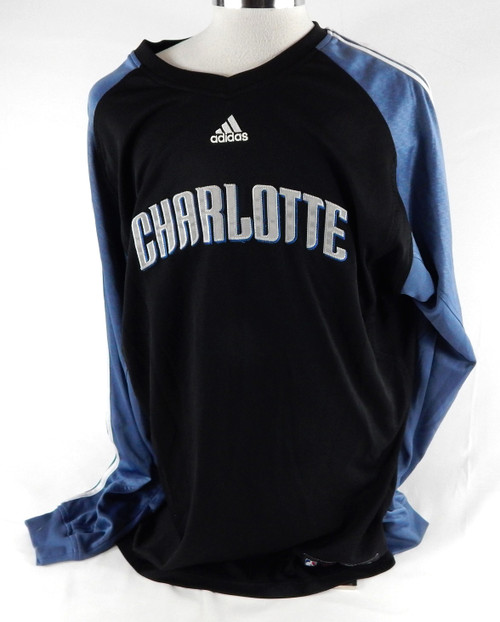 2007-08 Charlotte Bobcats Ryan Hollins #15 Game Used Black Shooting Shirt 3XL 97